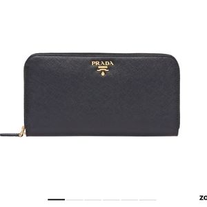 Prada Large Saffiano Leather Wallet